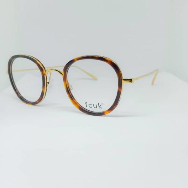 gold round eyeglasses