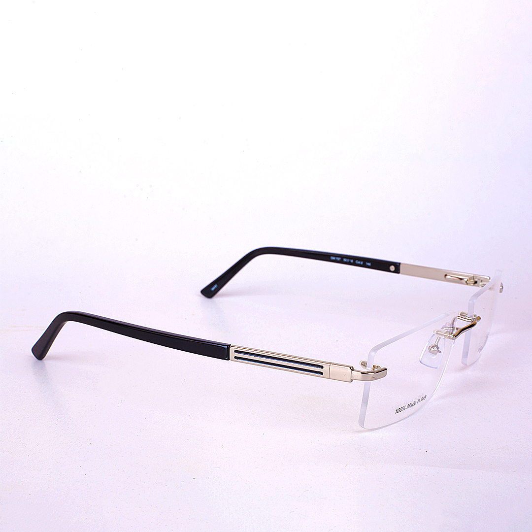 Dario Martini DM 737 Col 2 Rimless Eyeglasses (Silver) - Hovina glasses