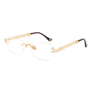 Clary Gray Carioca 24k Gold Plated Eyeglasses (Gold)