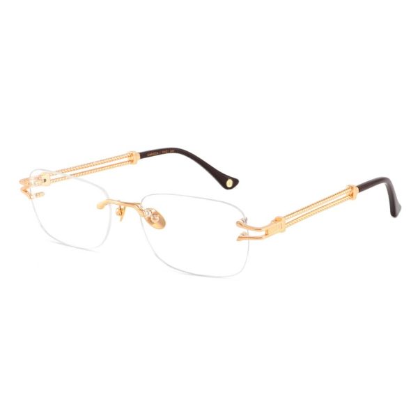 Clary Gray Carioca 24k Gold Plated Eyeglasses (Gold)