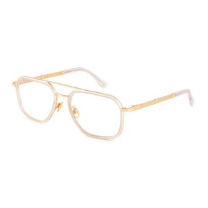 Clary Gray Dallasite 24k Gold Plated Eyeglasses (Gold/Transparent)