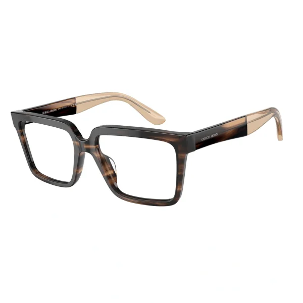 AR 7230U 5958 Shiny Striped Brown Men Eyeglasses