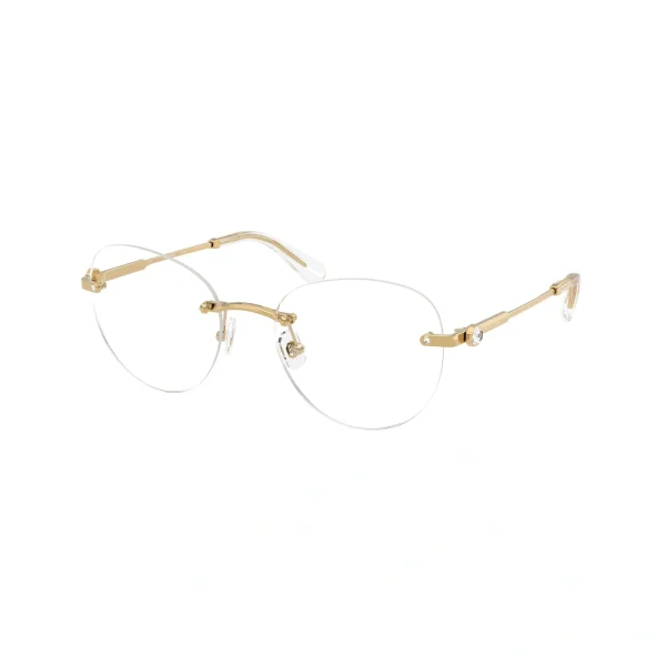 SK1021 4004 Gold Eyeglasses | Swarovski Panthos