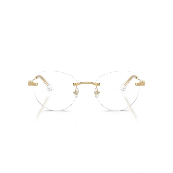 SK1021 4004 Gold Eyeglasses | Swarovski Panthos