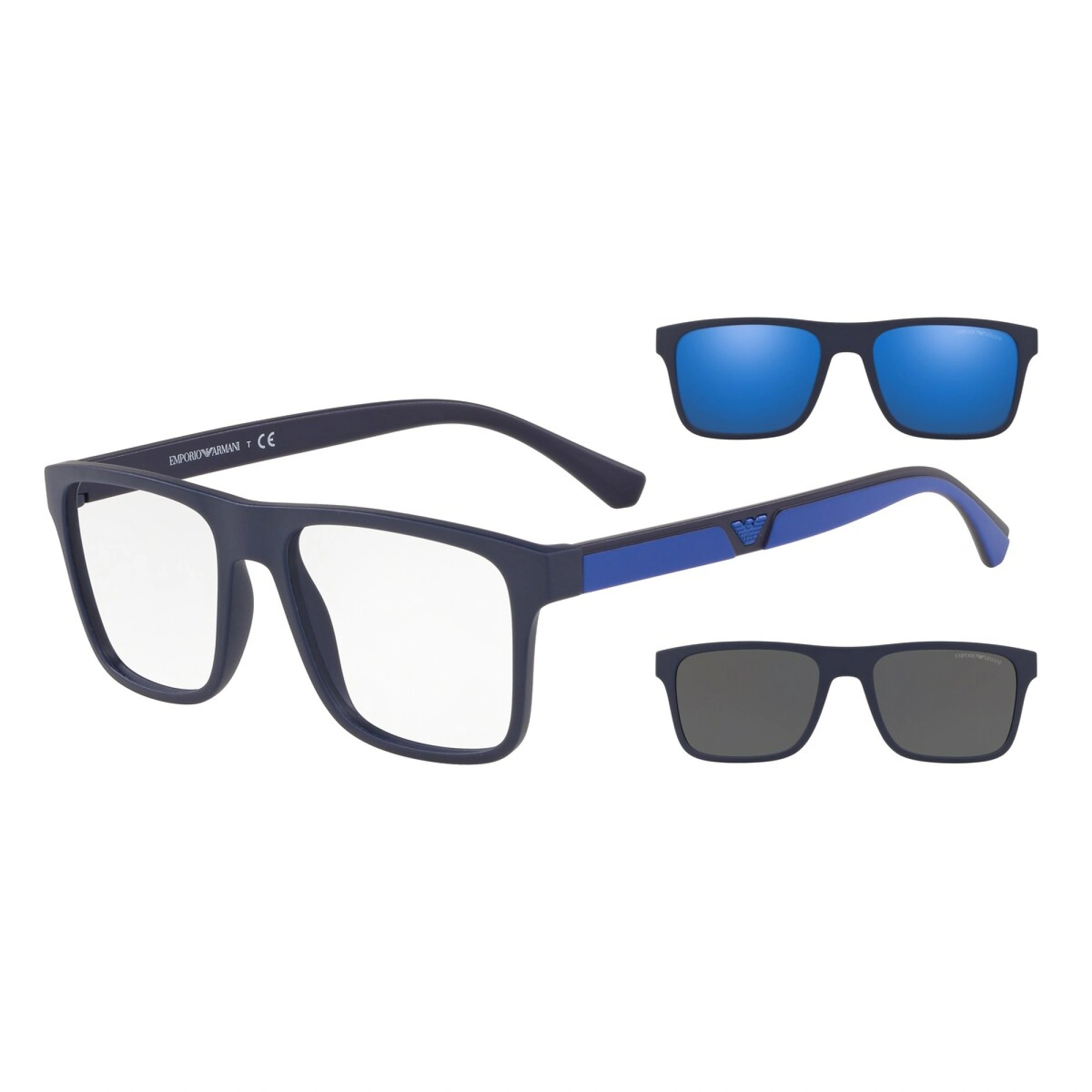 EA4115 57591W Clip-On Sunglasses